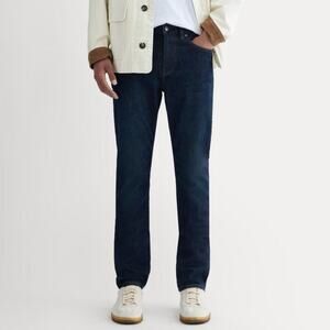 Everlane Men's Slim 4-Way Stretch Organic Jean Deep Indigo Size 30x32 NWOT